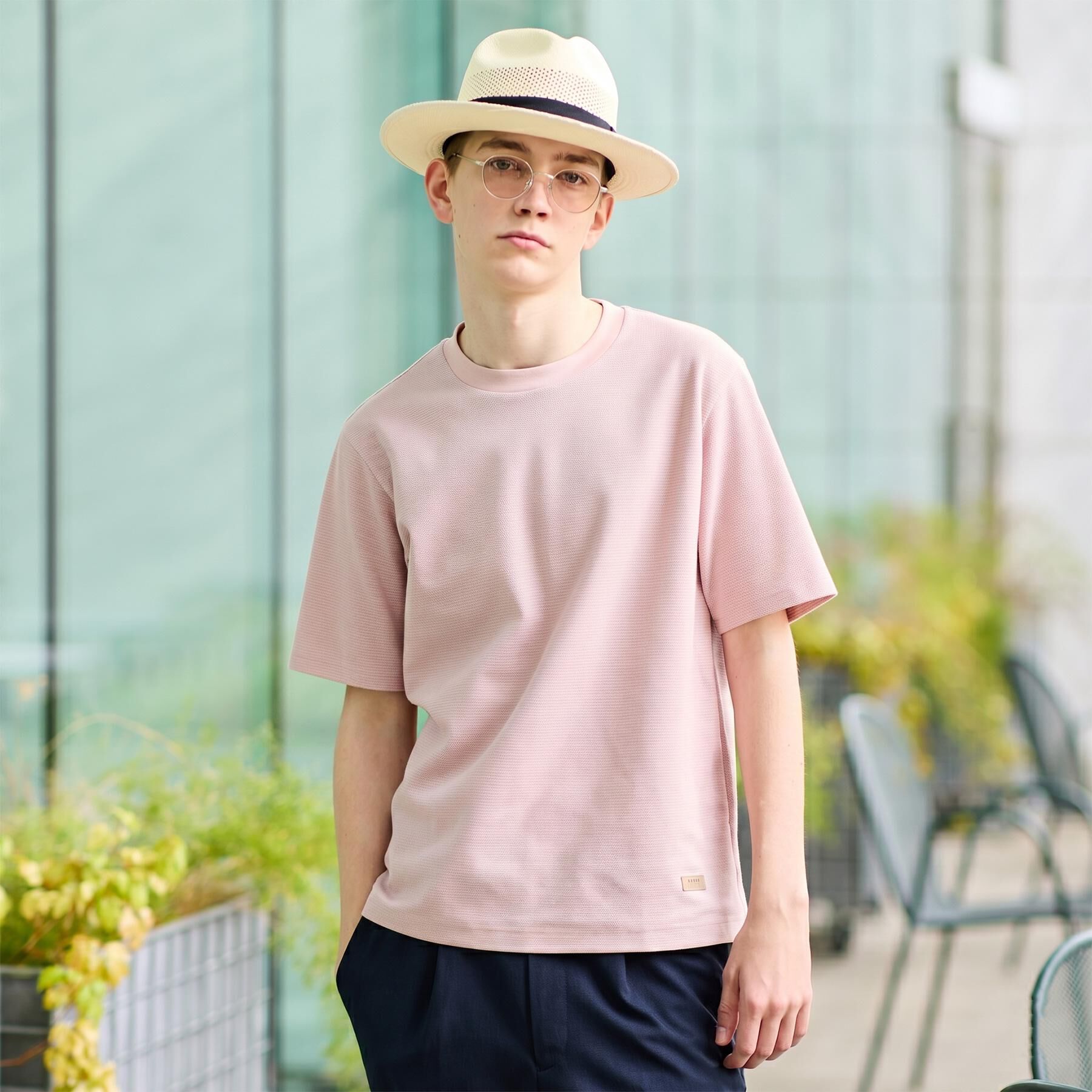 TAKEO KIKUCHI「【抗菌防臭】メランジ クルーネック プルオーバー」|Tシャツ・カットソー|