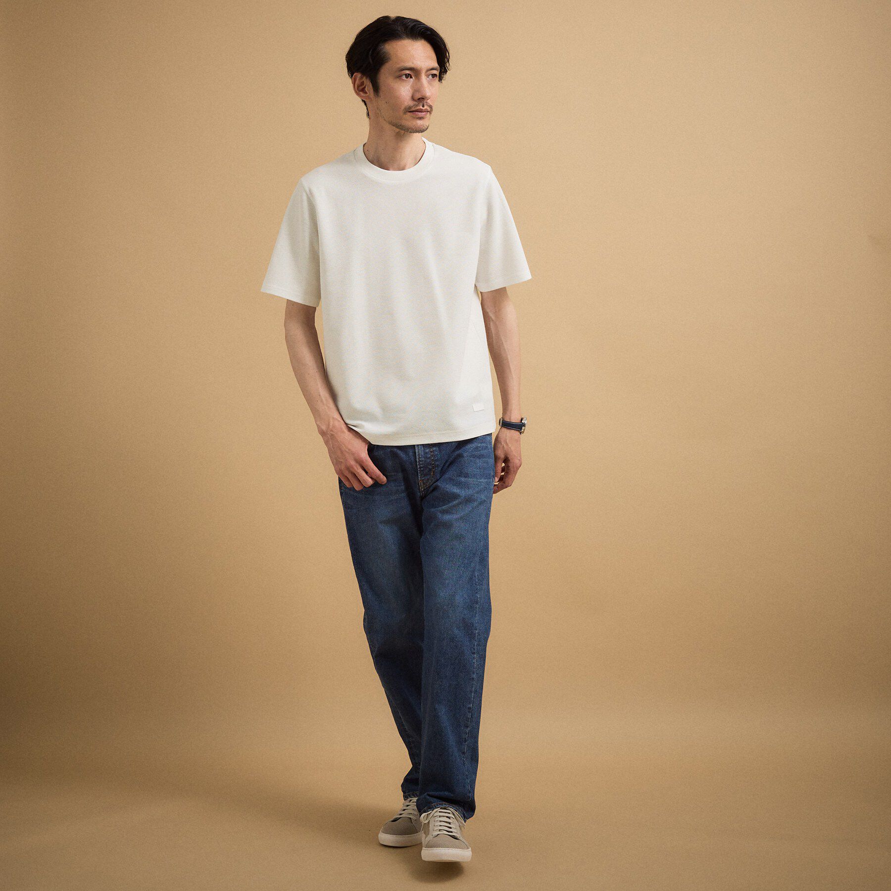 TAKEO KIKUCHI「【抗菌防臭】メランジ クルーネック プルオーバー」|Tシャツ・カットソー|