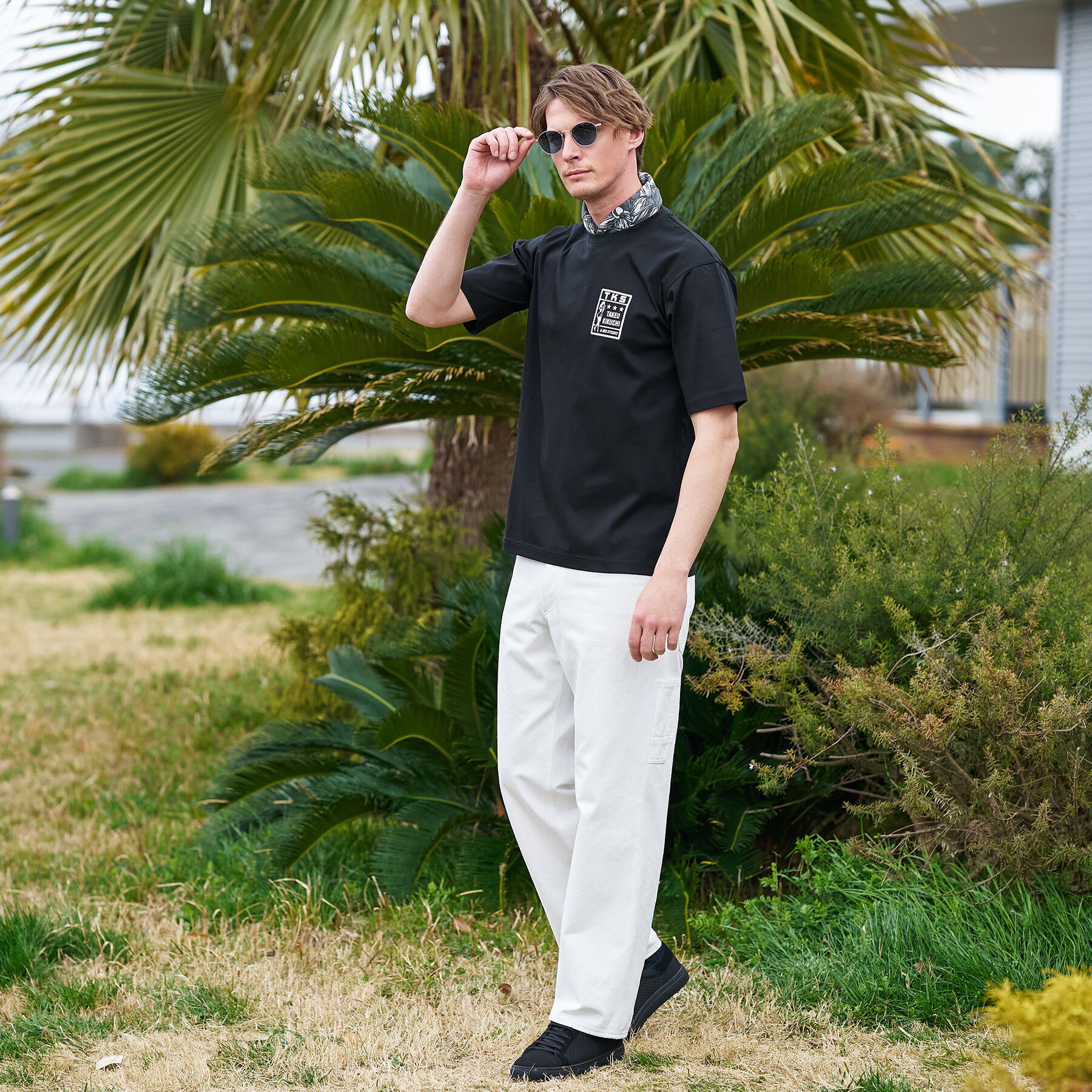 TAKEO KIKUCHI「【BOWLER HAT LABEL】アイスクリアコットン ピンナップガール 半袖Tシャツ」|Tシャツ・カットソー|