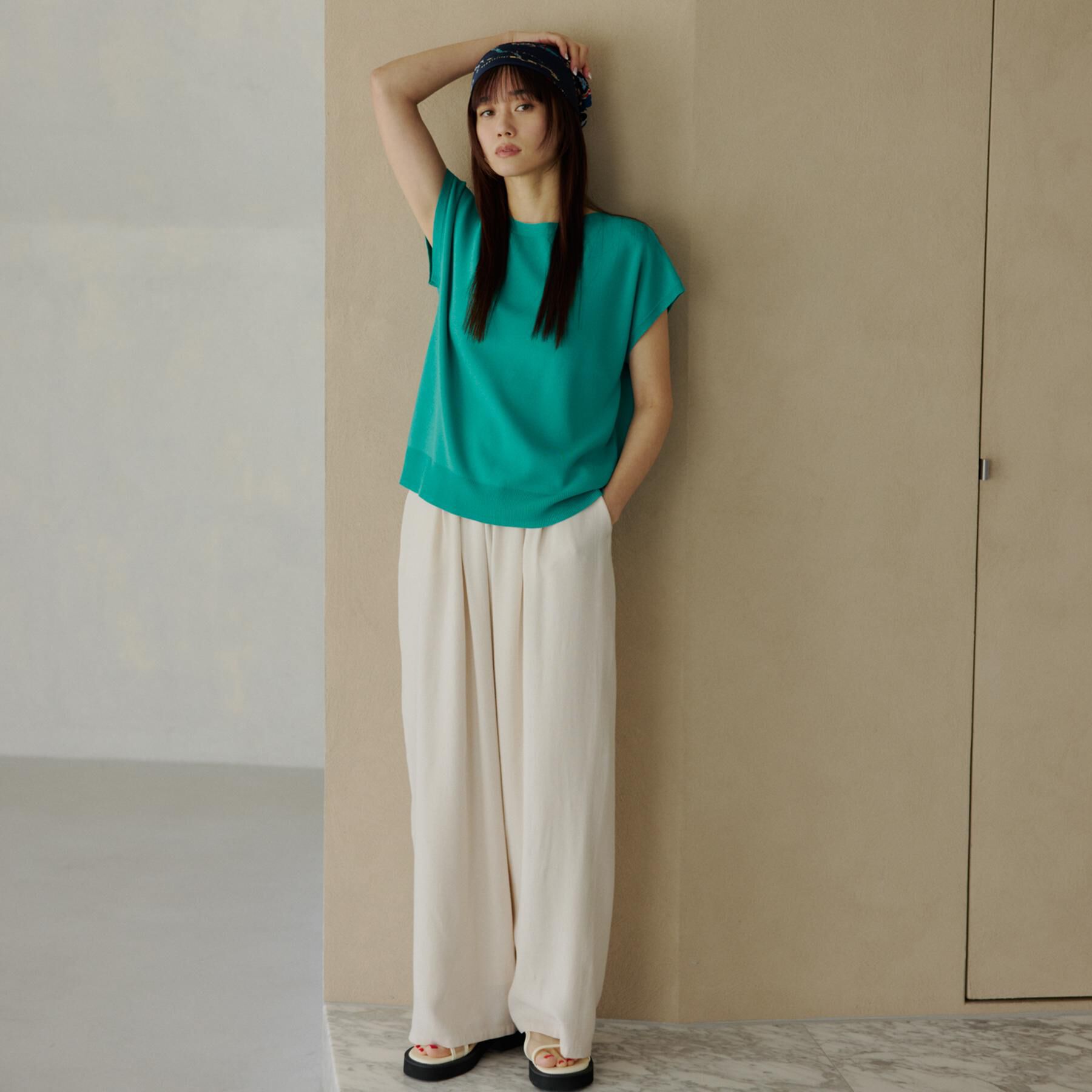 THE SHOP TK「さらりと心地よい リネンライクワイドパンツ」|その他|