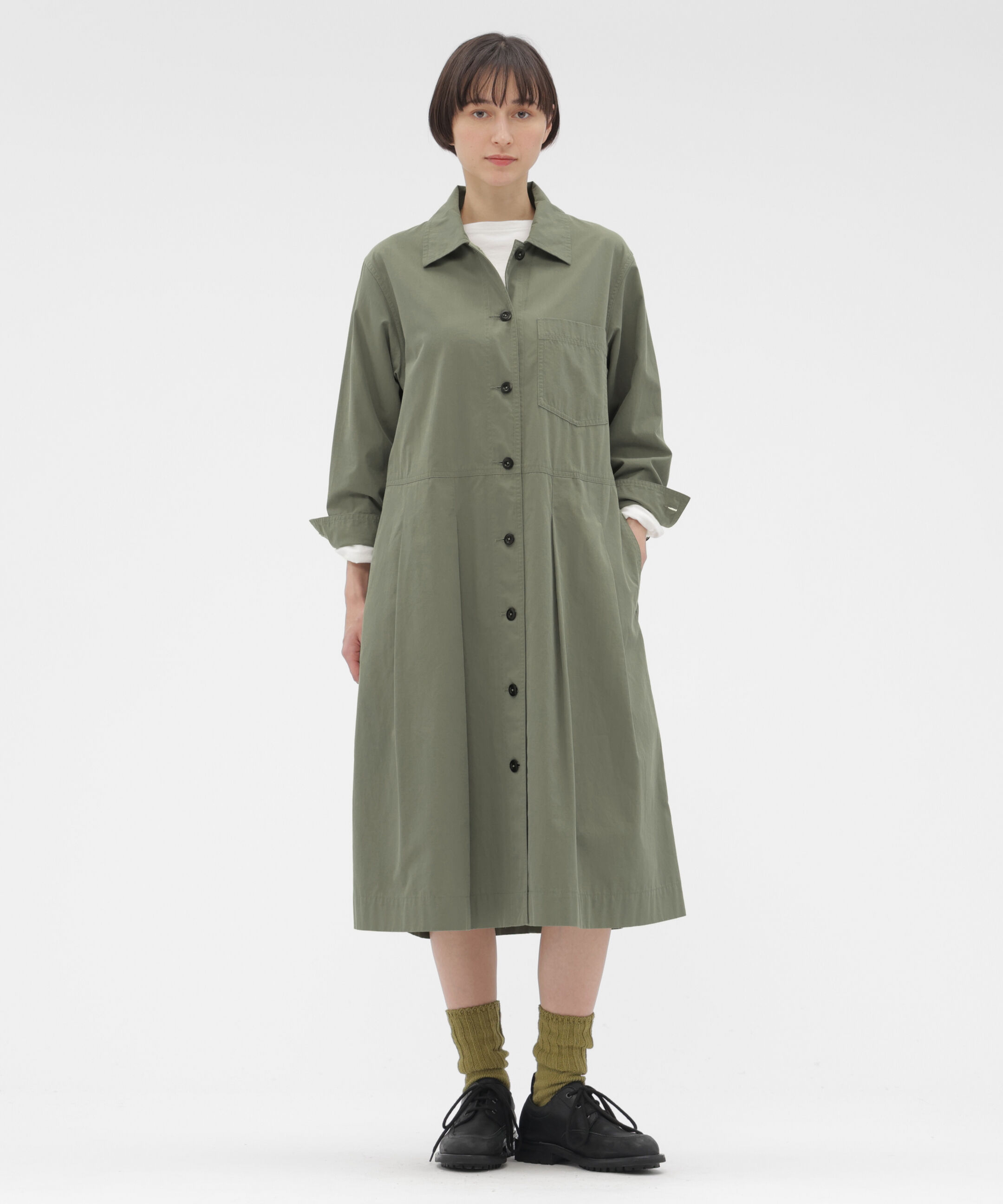 MHL.「COTTON CUPRA PLAINWEAVE DRESS」|ワンピース|SAGE7