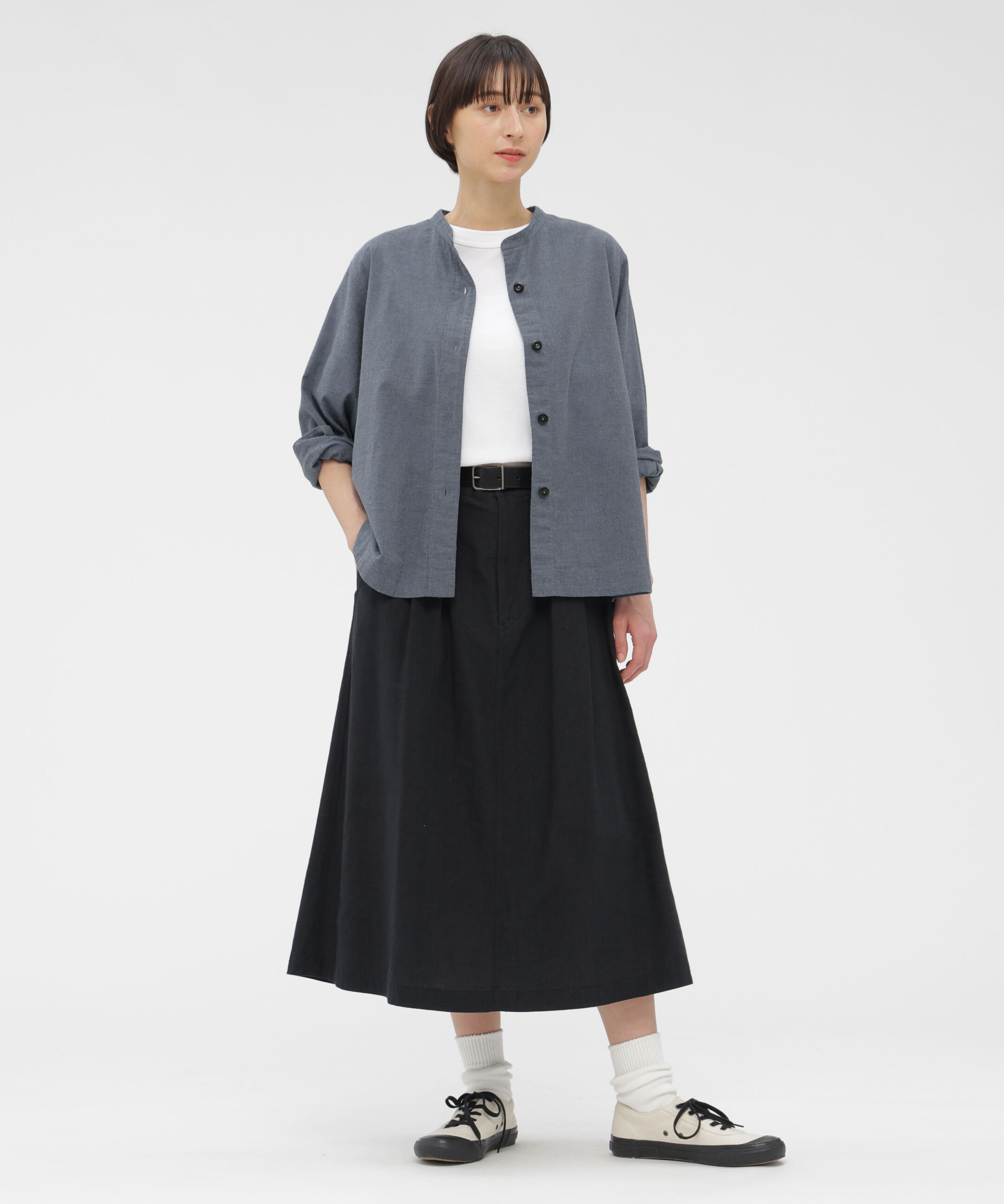 MHL.「TOP DYED COTTON POPLIN SHIRT」|シャツ・ブラウス|