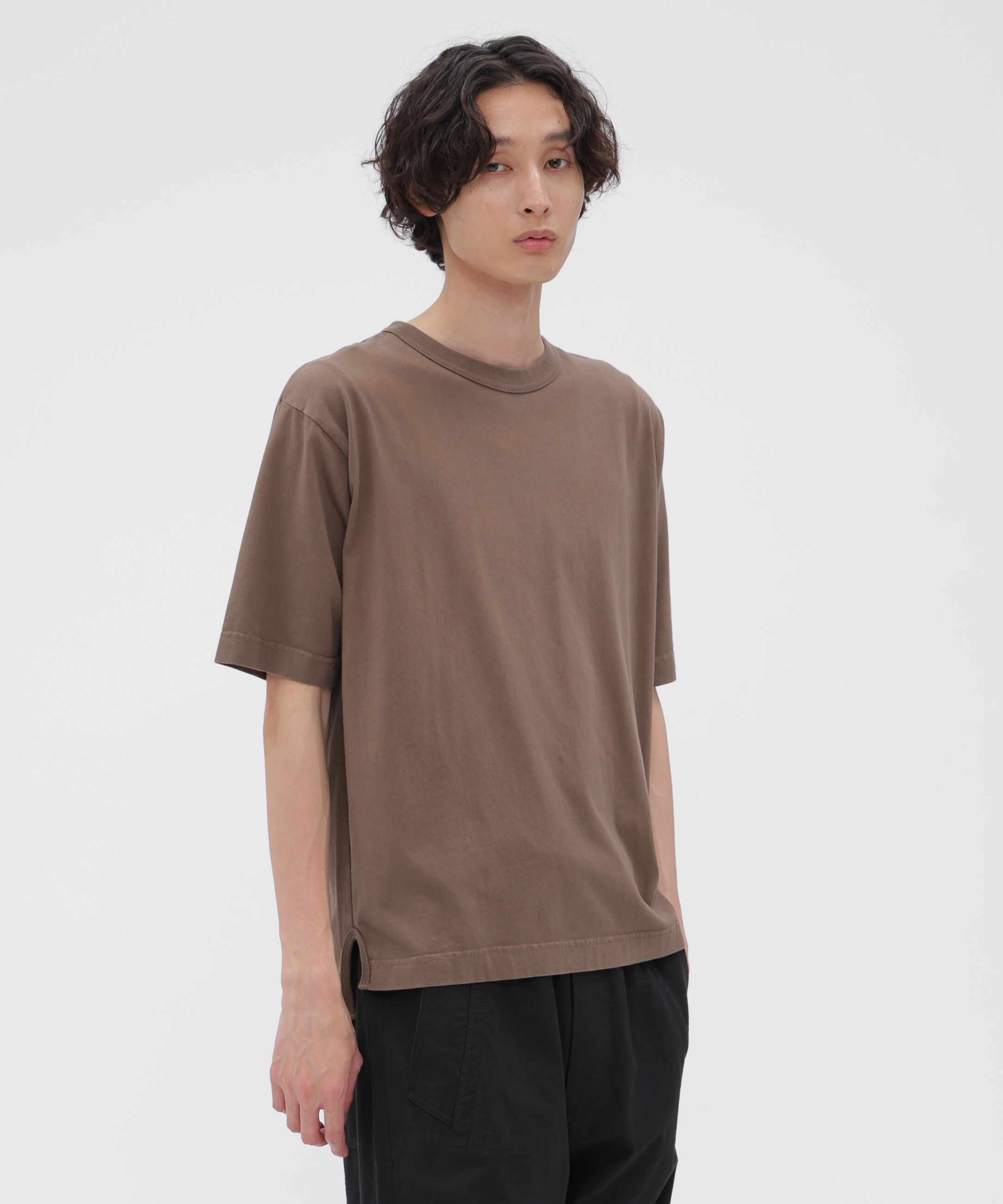 MHL.「FADED ROUGH COTTON JERSEY TOP」|Tシャツ・カットソー|TAN1