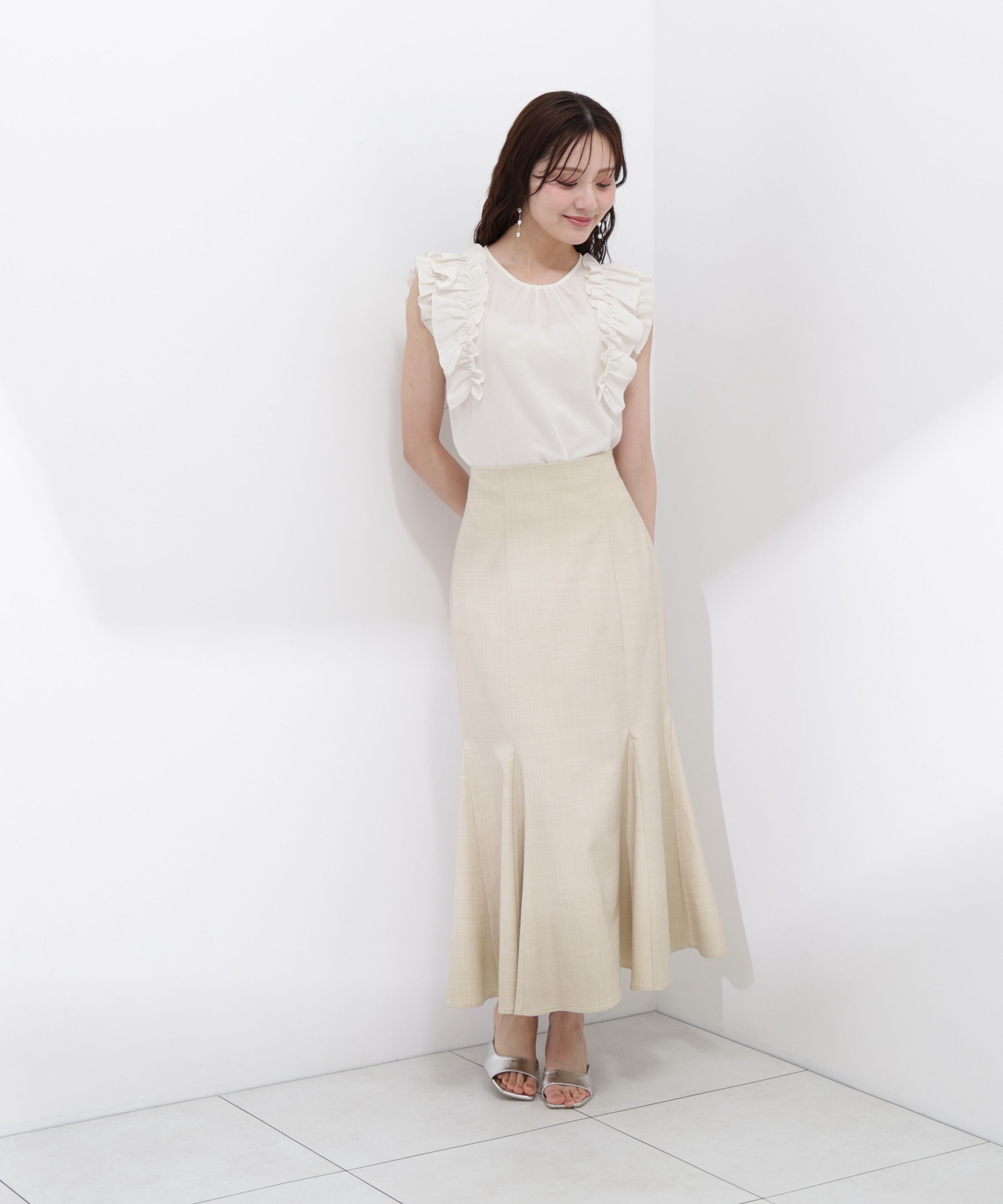 PROPORTION BODY DRESSING「ボリュームラッフルブラウス」|シャツ・ブラウス|