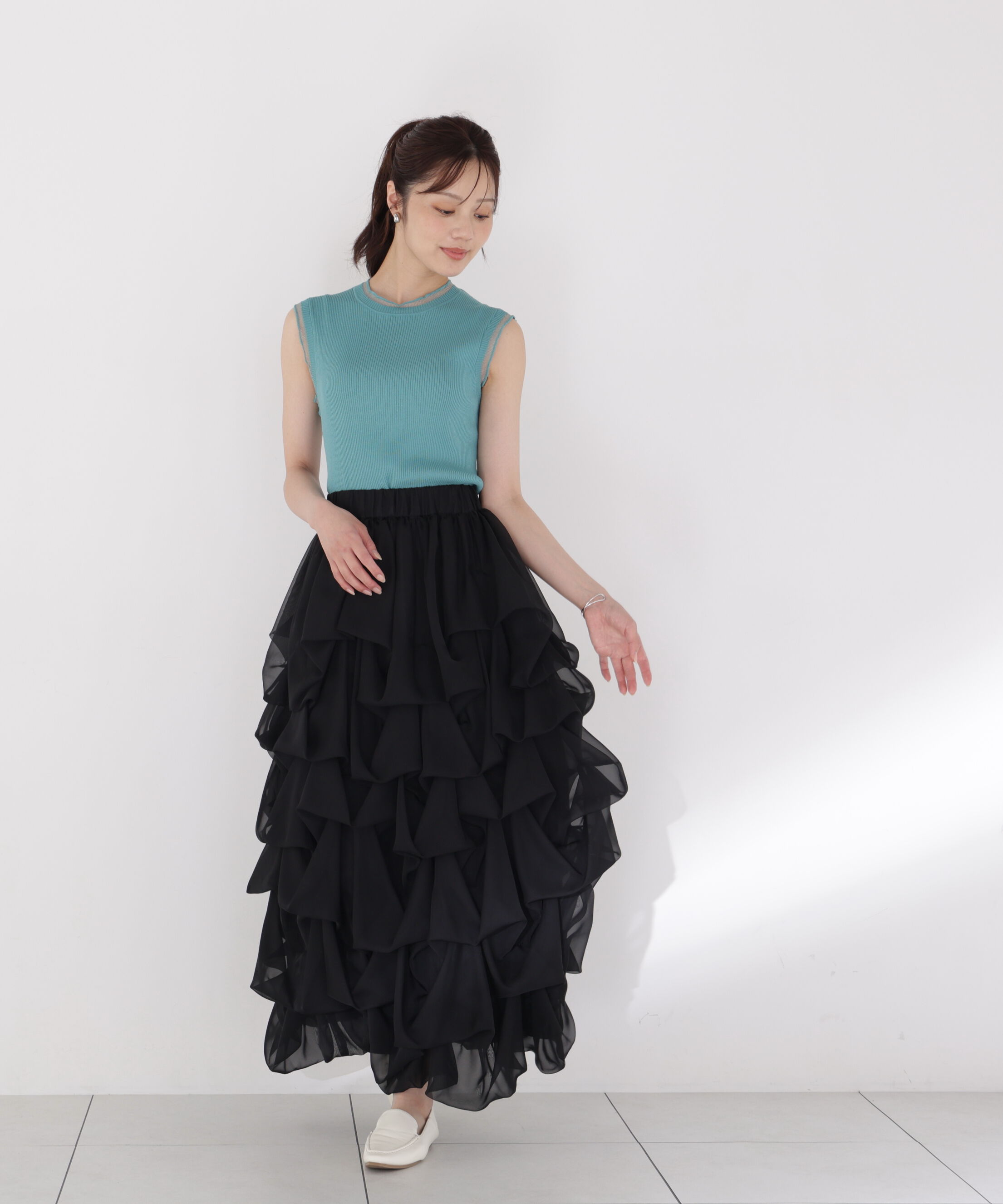 PROPORTION BODY DRESSING「＜山内ともなさんコラボ＞タックバルーンスカート」|スカート|