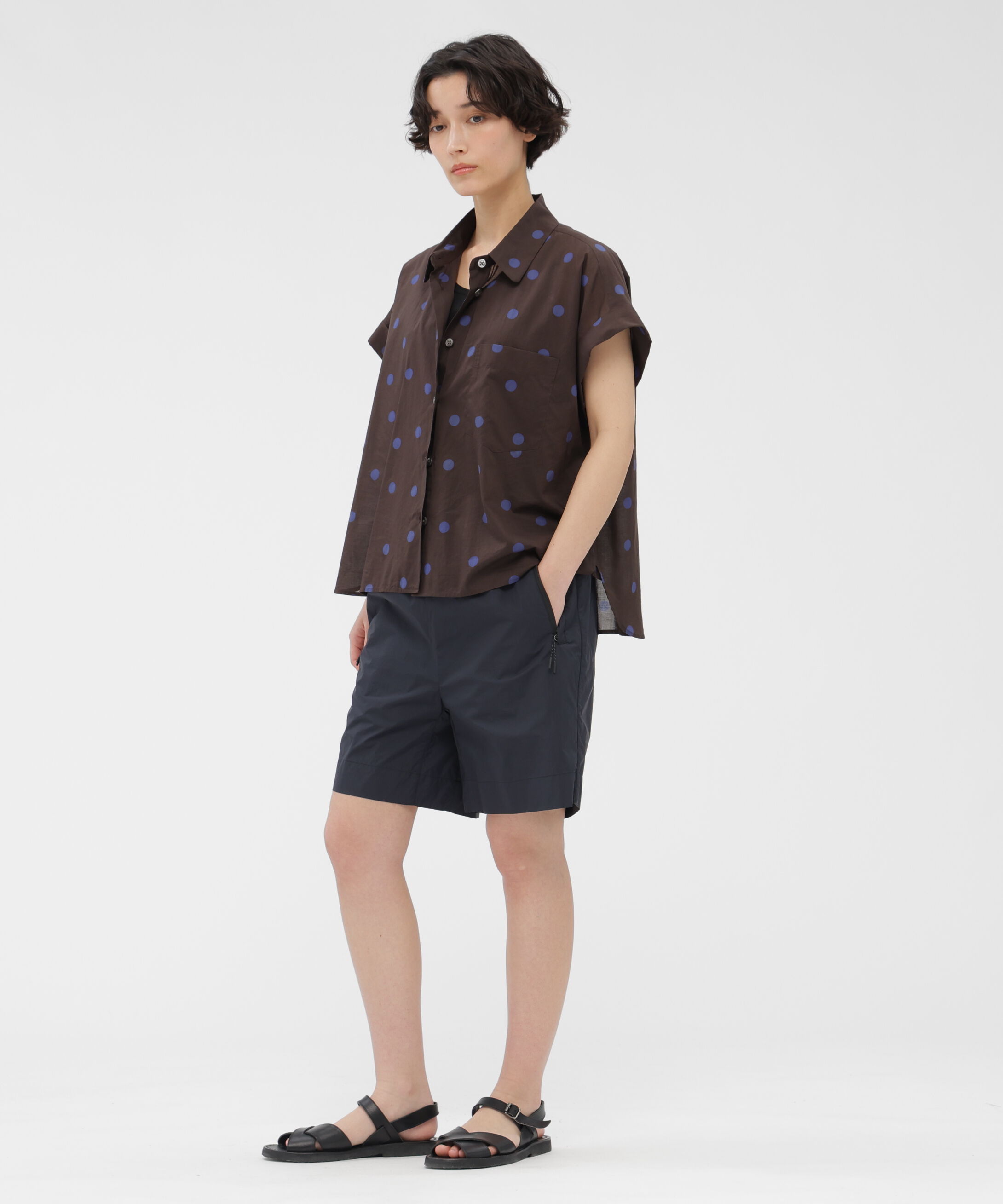  「POLKA DOT COTTON POPLIN SHIRT」|シャツ・ブラウス|