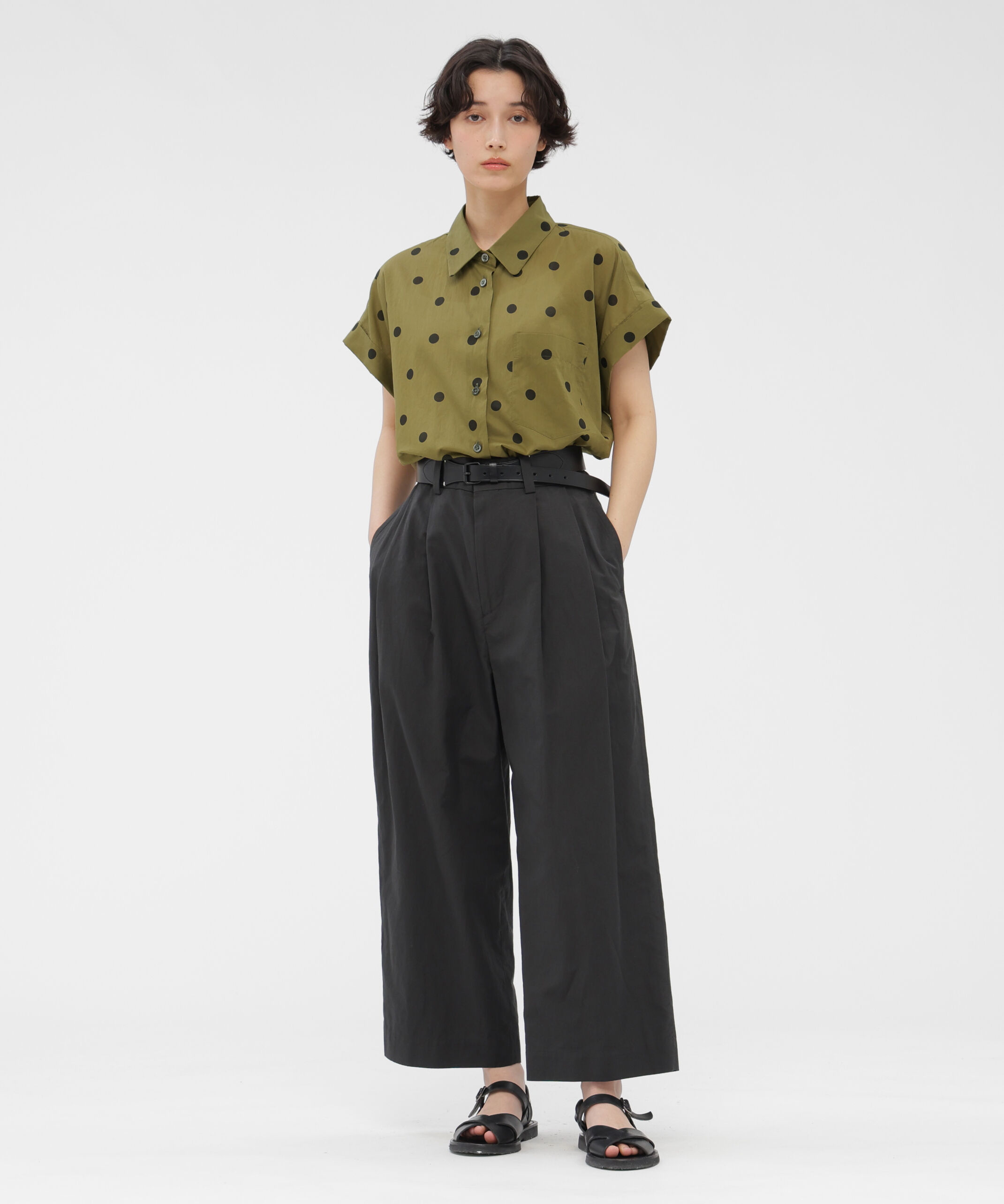  「POLKA DOT COTTON POPLIN SHIRT」|シャツ・ブラウス|