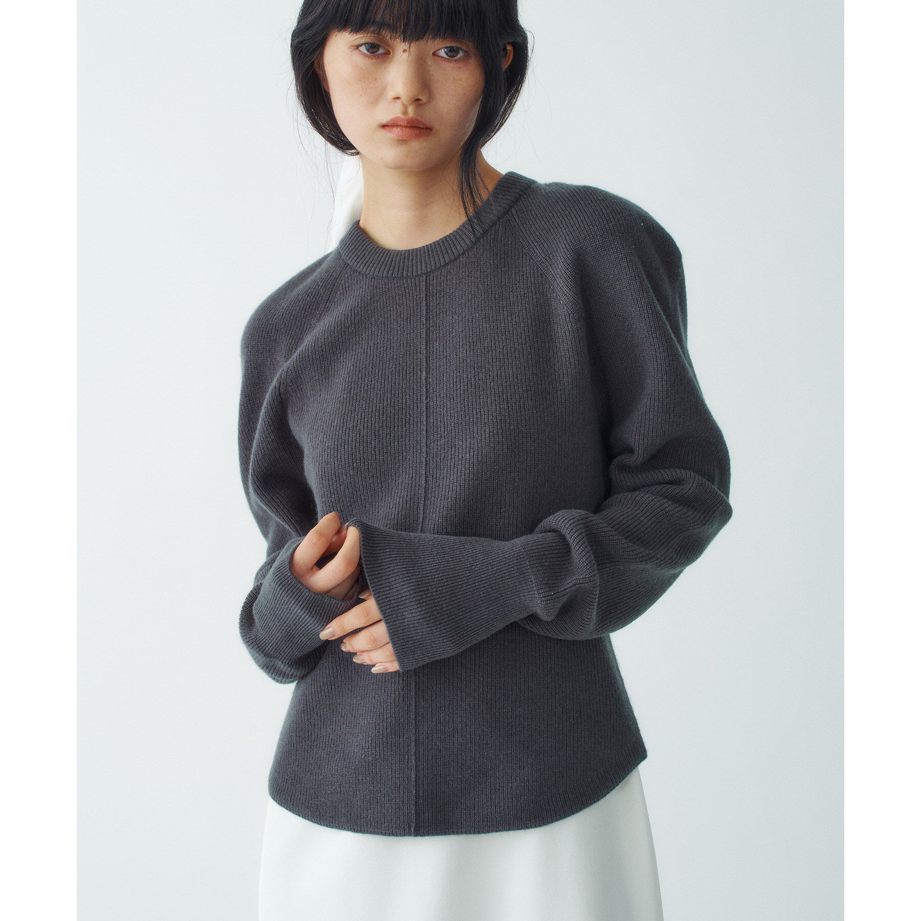 CODE A「bold form knit pullover」|ニット・セーター|グレー(012)