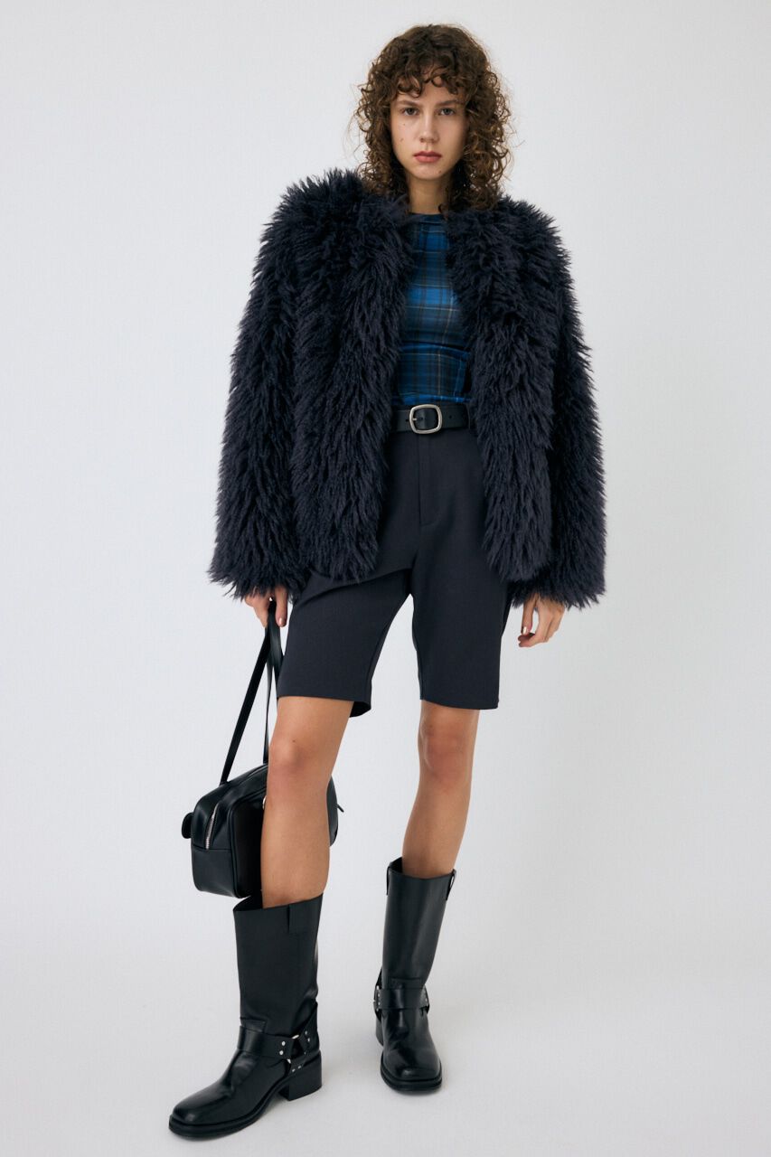 MOUSSY「MESSY FAUX ファーコート」|その他|