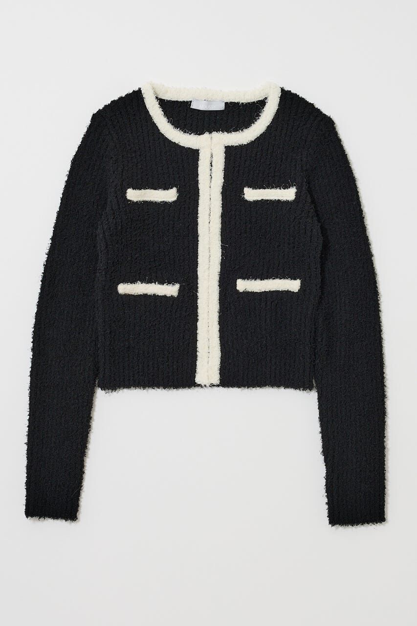 MOUSSY「FANCY YARN BI COLOR カーディガン」|カーディガン|