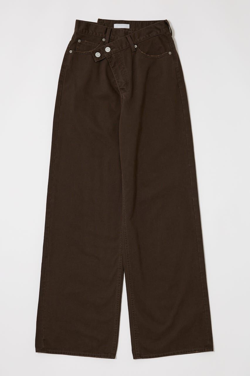 MOUSSY「CROSS CHINO WIDE STRAIGHT」|デニム|