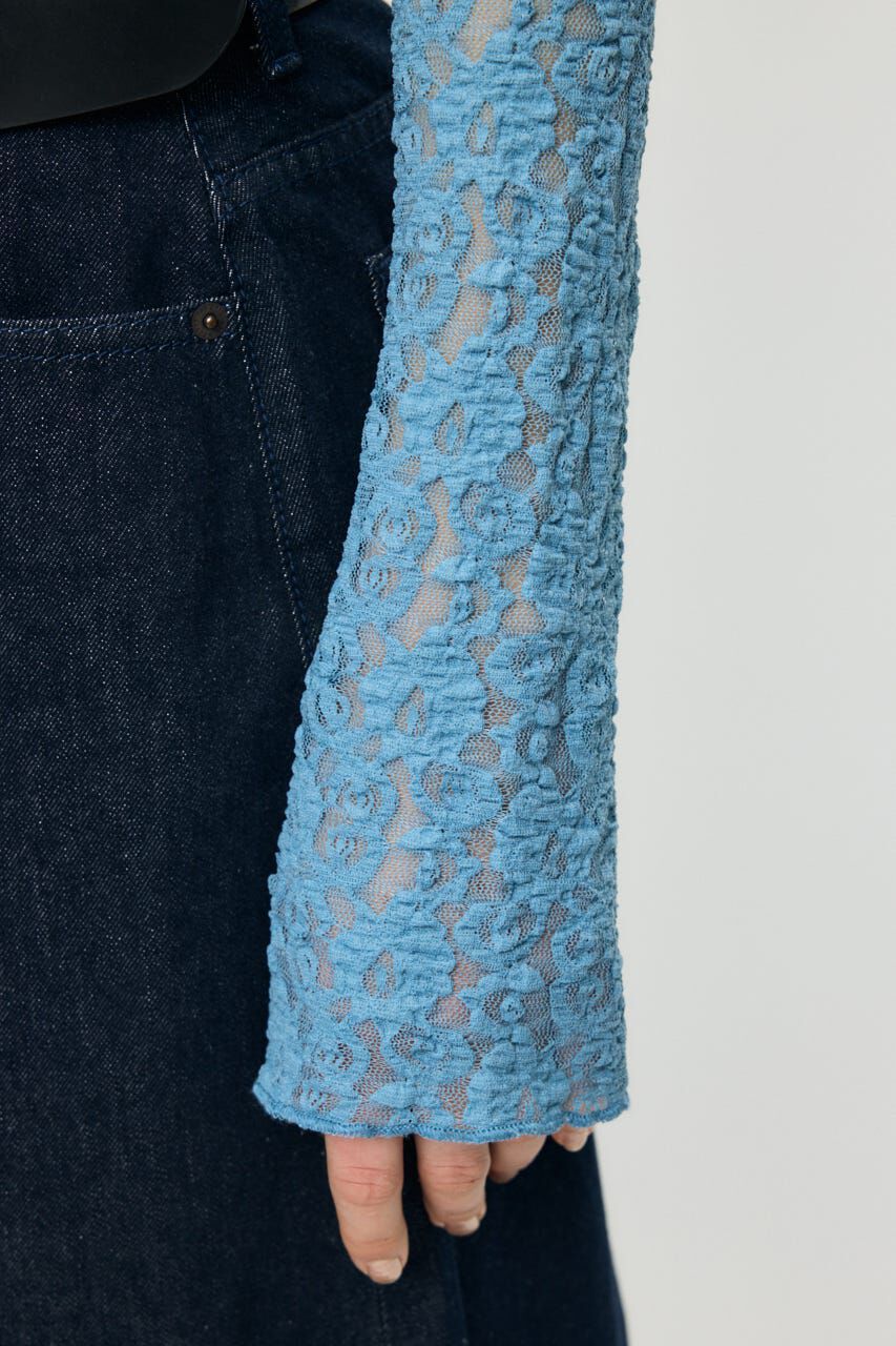 MOUSSY「LACE RUFFLE トップス」|Tシャツ・カットソー|