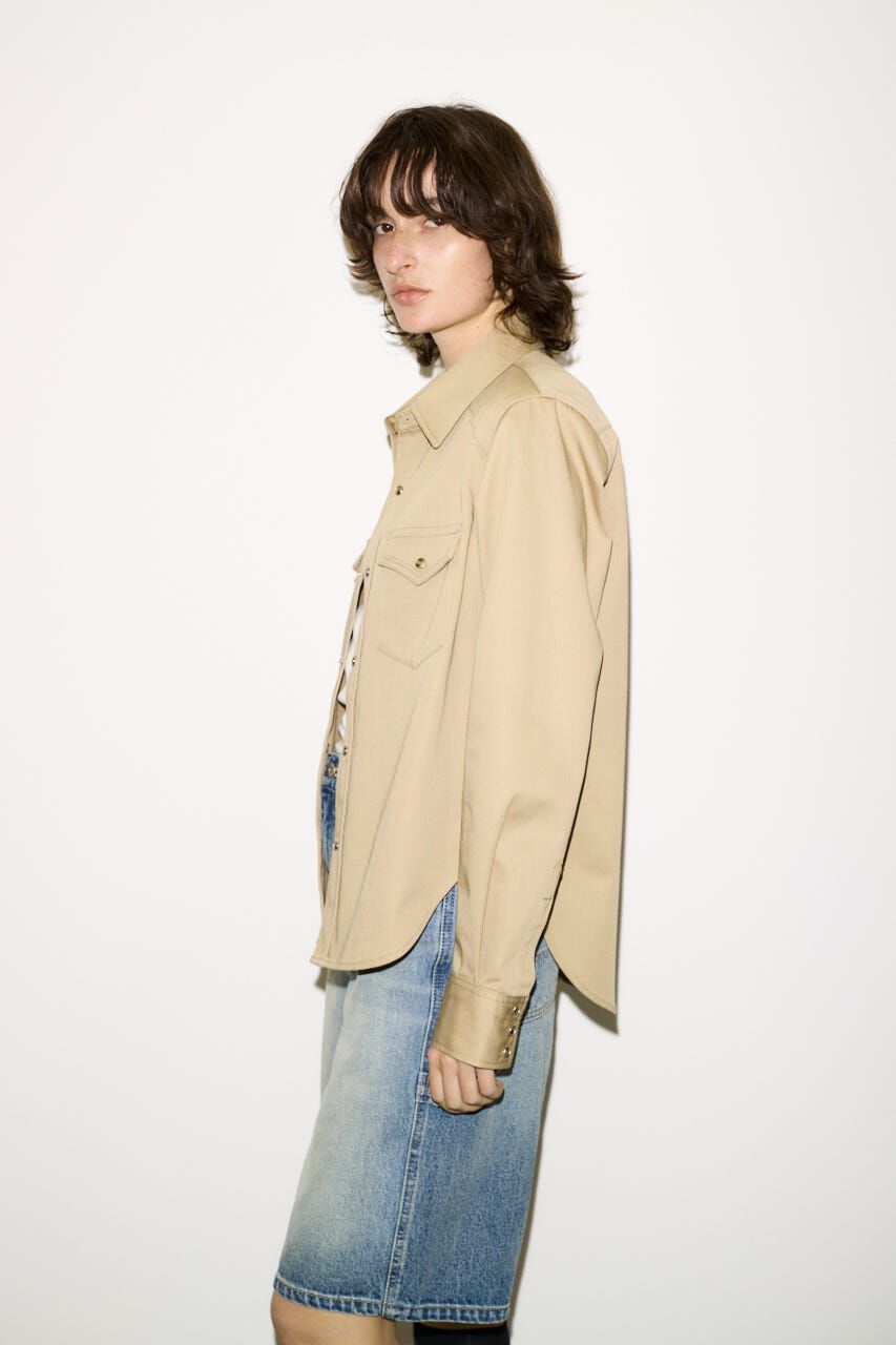 SLY「PK LONG SLEEVE TWILL シャツ」|シャツ・ブラウス|
