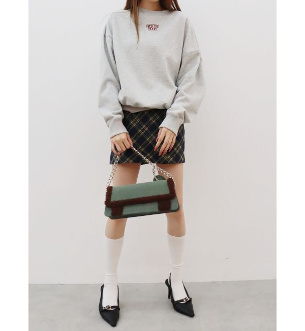 EVRIS「ボアデニムBAG」|ハンドバッグ|