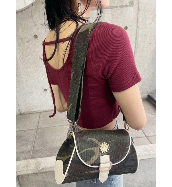 EVRIS「カモフラパイピイングショルダーBAG」|ショルダー・メッセンジャー|