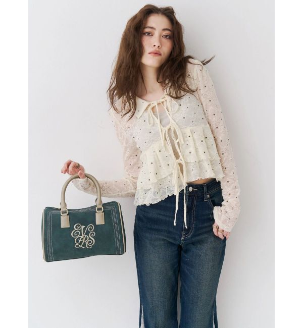 EVRIS「エンブレムステッチボストンBAG」|ボストンバッグ|