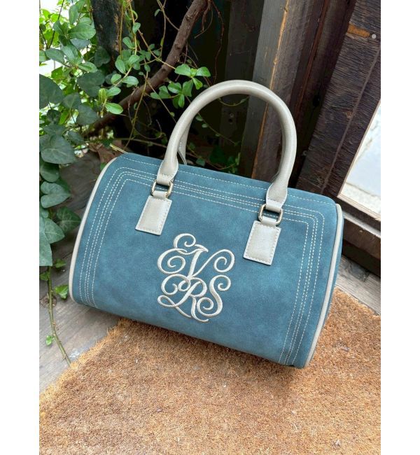 EVRIS「エンブレムステッチボストンBAG」|ボストンバッグ|グリーン