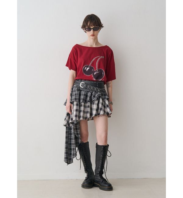 jouetie「チェリーワンショルルーズTシャツ」|Tシャツ・カットソー|