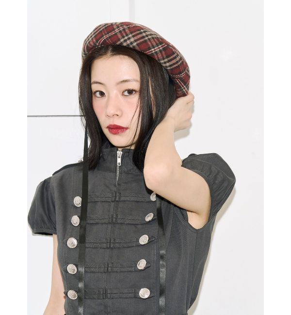 jouetie「【kaorinomori&times;jouetie】ルモアスタッズベレー」|ハンチング・ベレー帽|