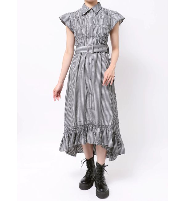 jouetie「シャーリングシャツワンピース」|ワンピース|