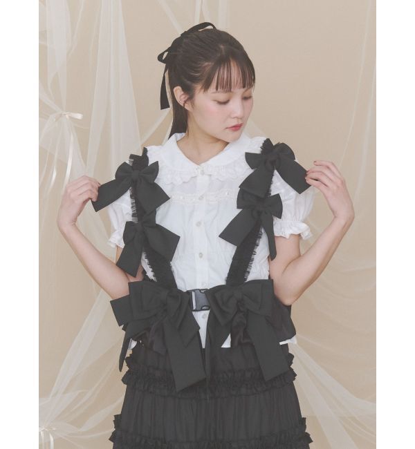 merry jenny「Tulle ribbon harness」|サスペンダー|
