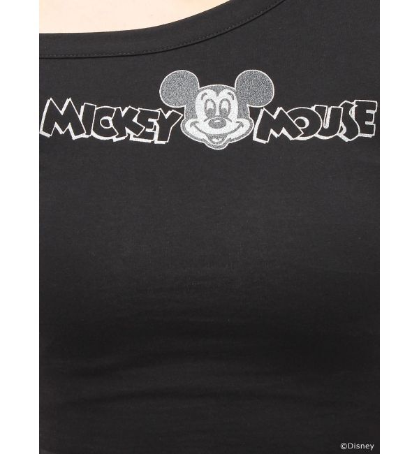 GYDA「GYDA/Disney/ラメプリントワンショルダーTシャツ」|Tシャツ・カットソー|