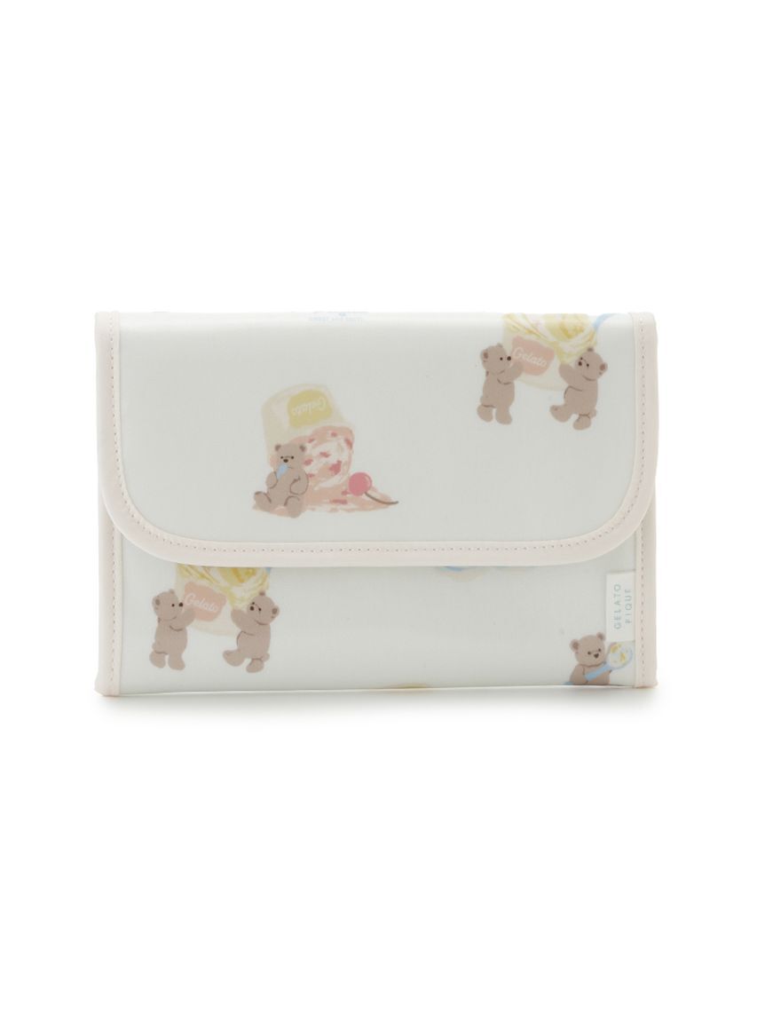 GELATO PIQUE KIDS & BABY「【抗菌防臭】アイスクリームベア柄母子手帳ケースS」|マタニティ・ママグッズ|