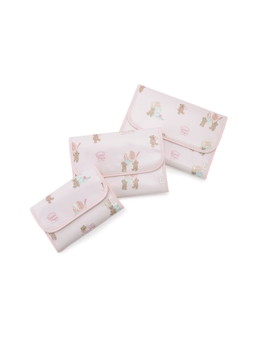 GELATO PIQUE KIDS & BABY「【抗菌防臭】アイスクリームベア柄母子手帳ケースS」|マタニティ・ママグッズ|