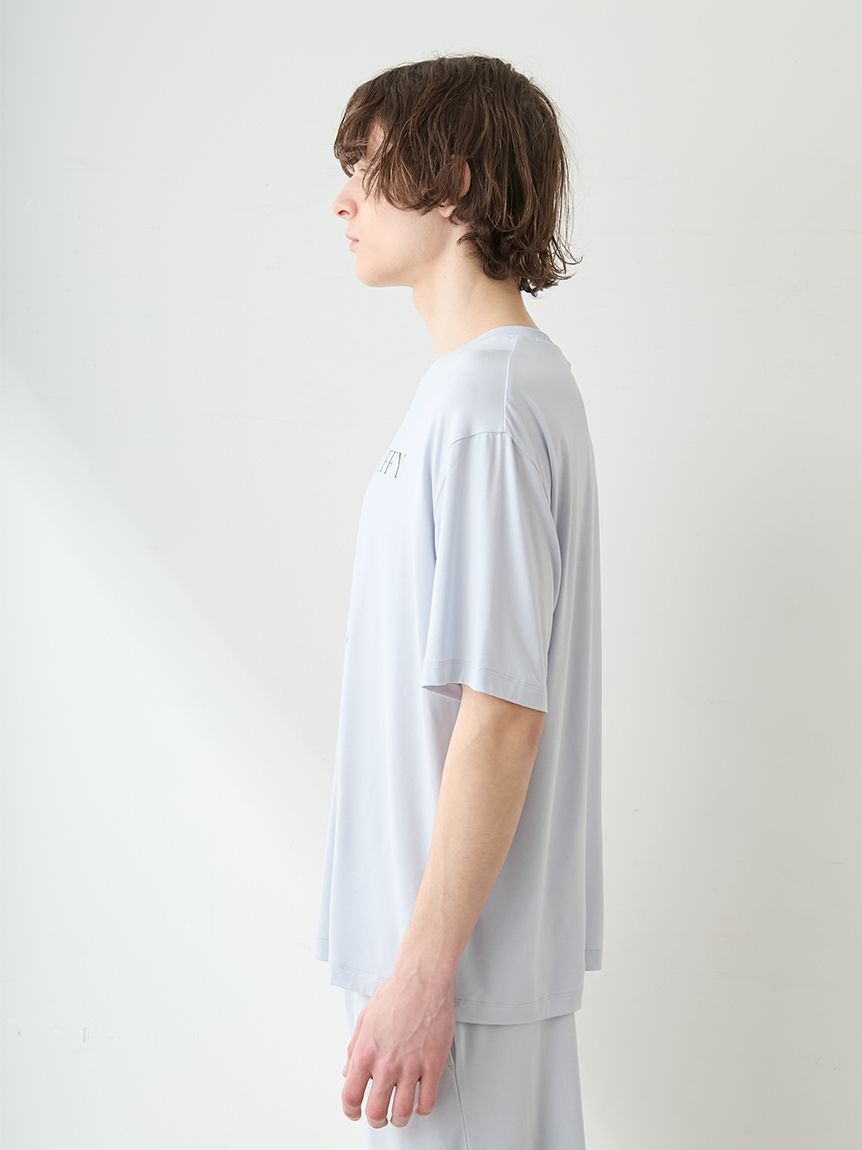 GELATO PIQUE HOMME「【ラッピング済み】【HOMME】【接触冷感】COOLレーヨンデザートロゴTシャツ&ハーフパンツSET」|ルームウェア|