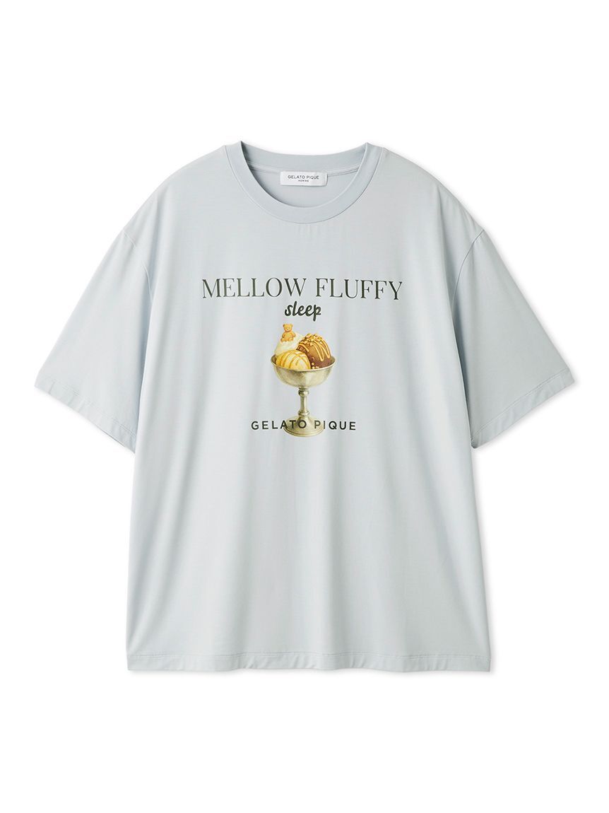 GELATO PIQUE HOMME「【ラッピング済み】【HOMME】【接触冷感】COOLレーヨンデザートロゴTシャツ&ハーフパンツSET」|ルームウェア|