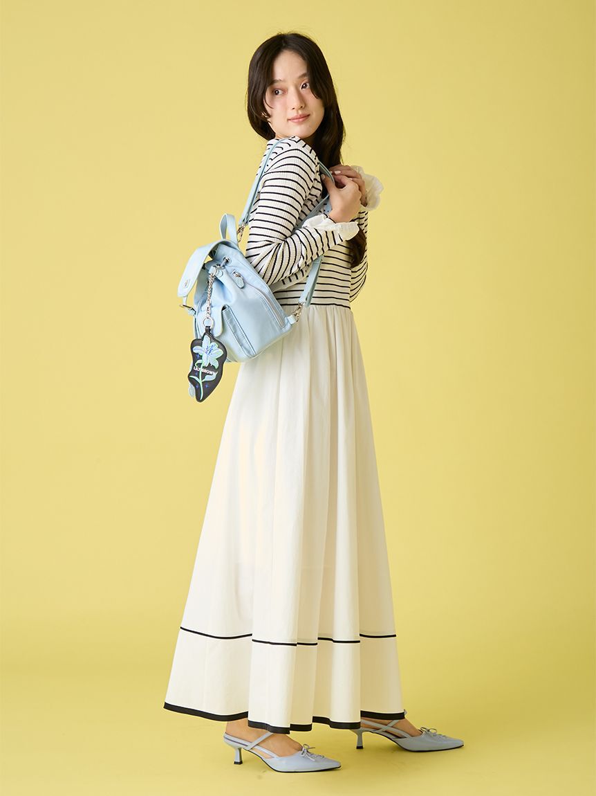 LILY BROWN「【WEB限定00サイズ】ニットビスチェドッキングワンピース」|ワンピース|