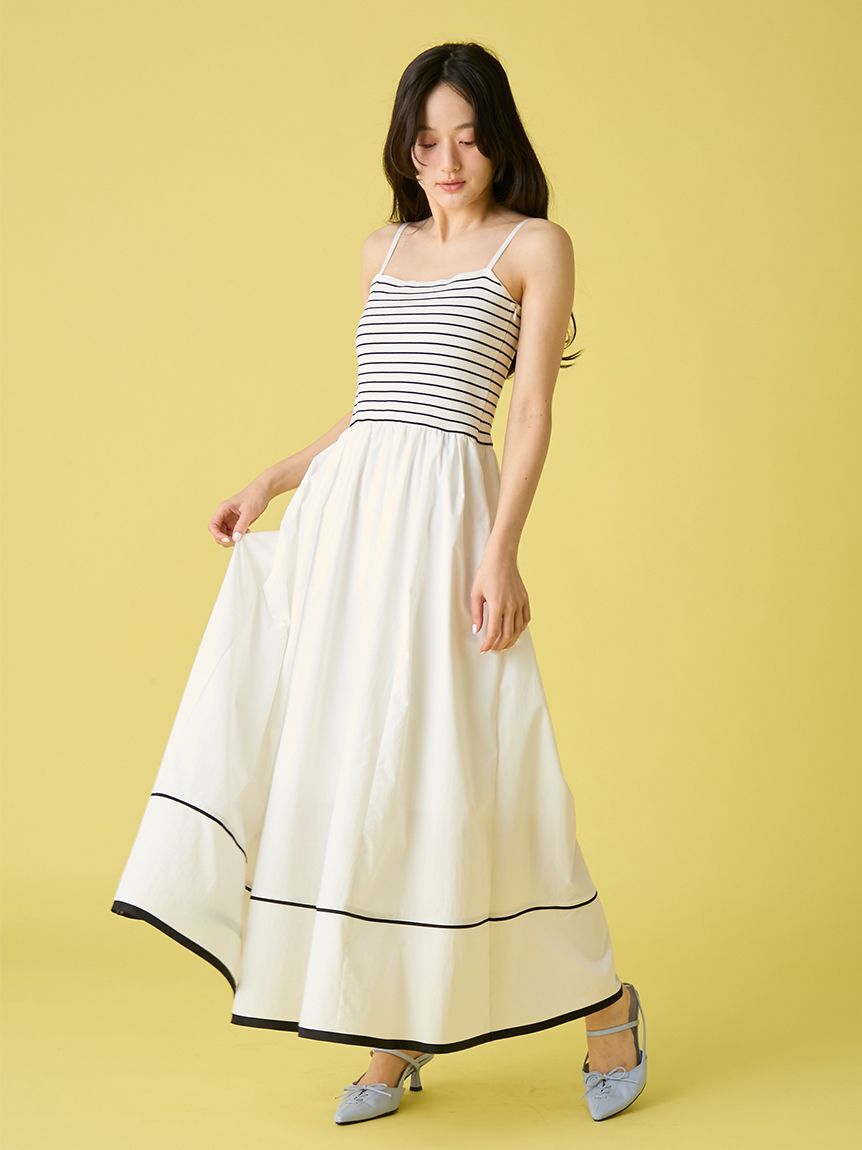 LILY BROWN「【WEB限定00サイズ】ニットビスチェドッキングワンピース」|ワンピース|