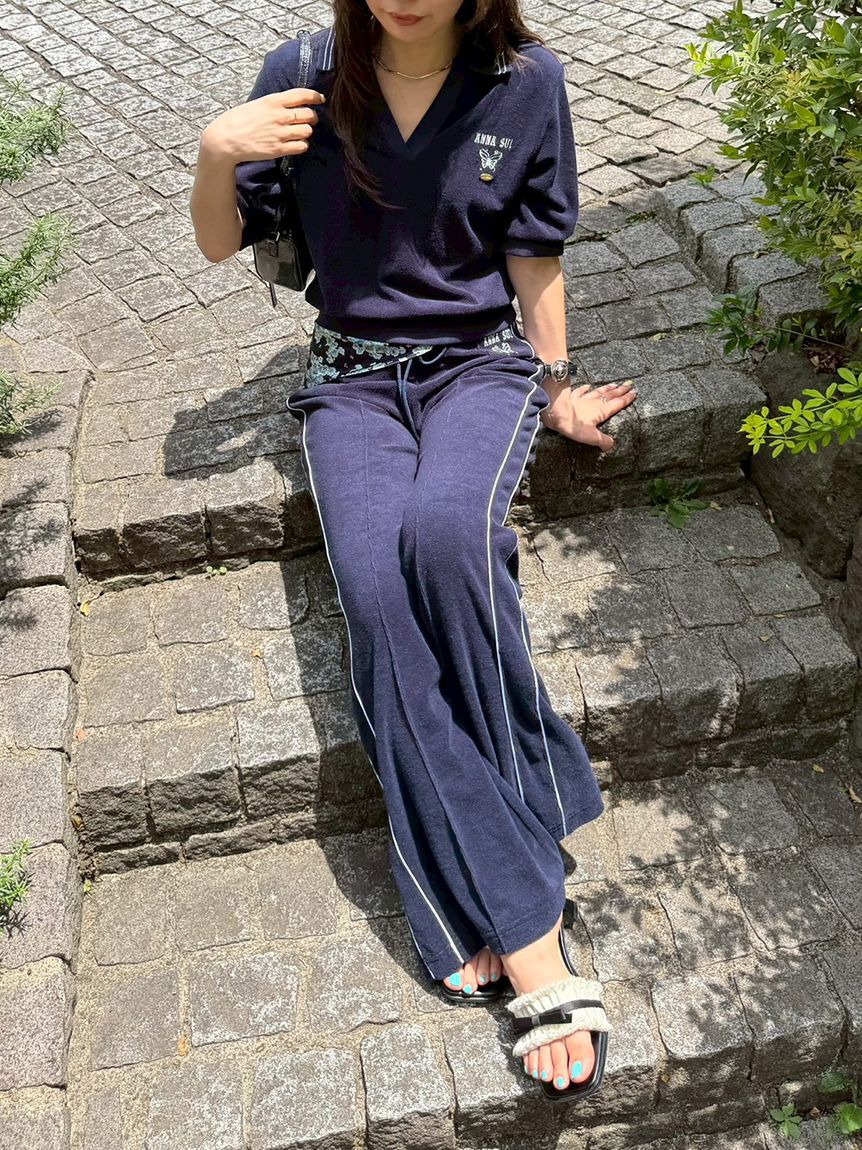 LILY BROWN「【LILY BROWN&times;ANNA SUI】パイルポロトップス」|Tシャツ・カットソー|