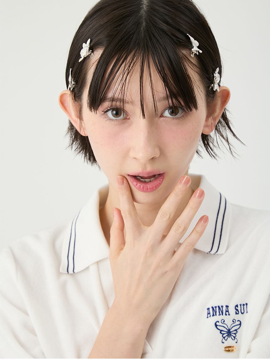 LILY BROWN「【LILY BROWN&times;ANNA SUI】バタフライ＆ローズヘアクリップセット」|ヘアバンド|SLV