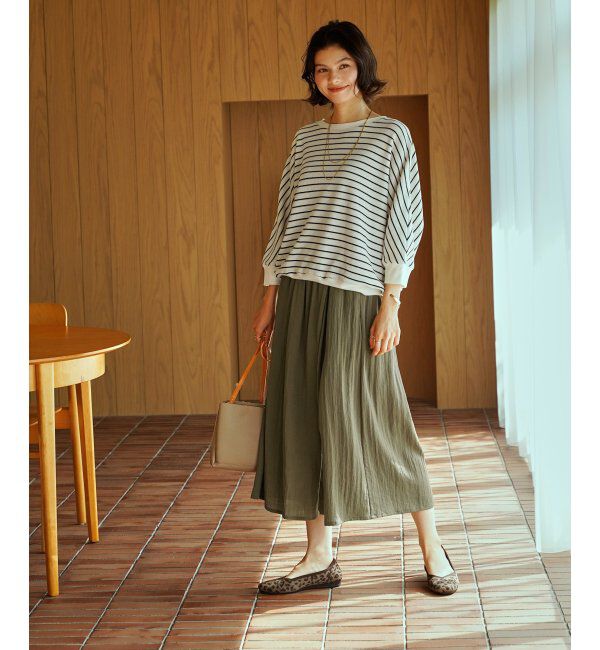 ikka「【接触冷感】スラブタックスカーチョ」|その他|