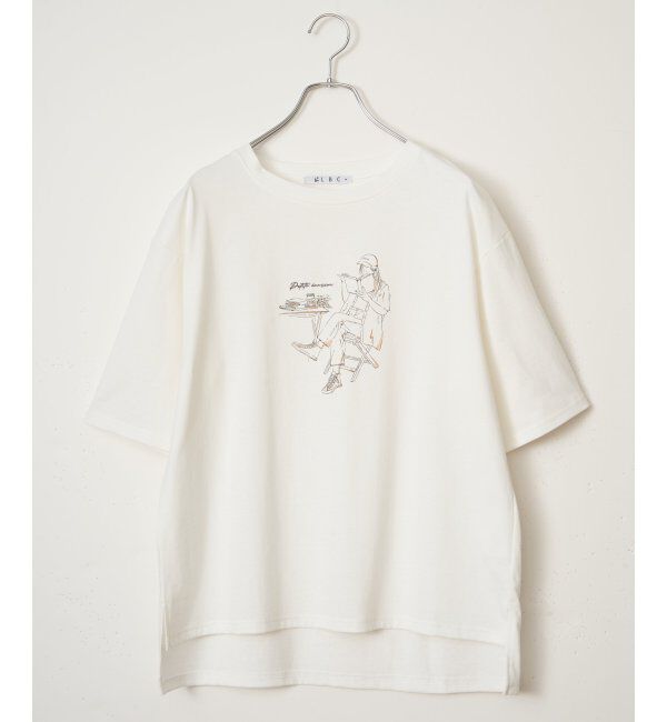 Lbc with Life「GirlプリントビッグTシャツ」|Tシャツ・カットソー|