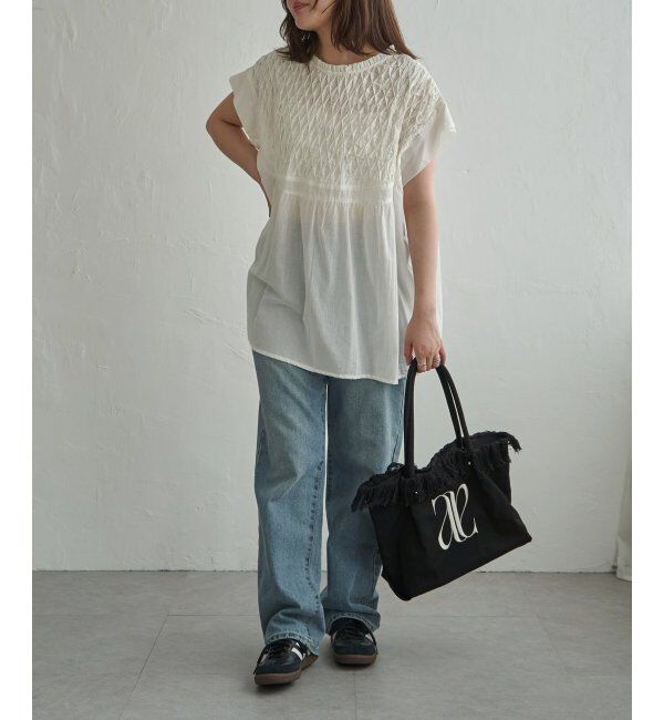 VENCE share style「変形ピンタックブラウス」|シャツ・ブラウス|