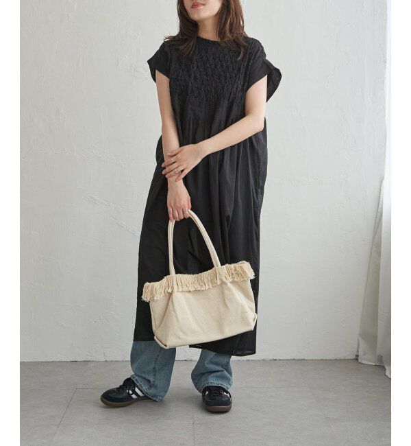 VENCE share style「変形ピンタックワンピース」|ワンピース|ブラック
