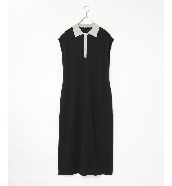 VENCE share style「襟配色フレンチノースリーブワンピース」|ワンピース|