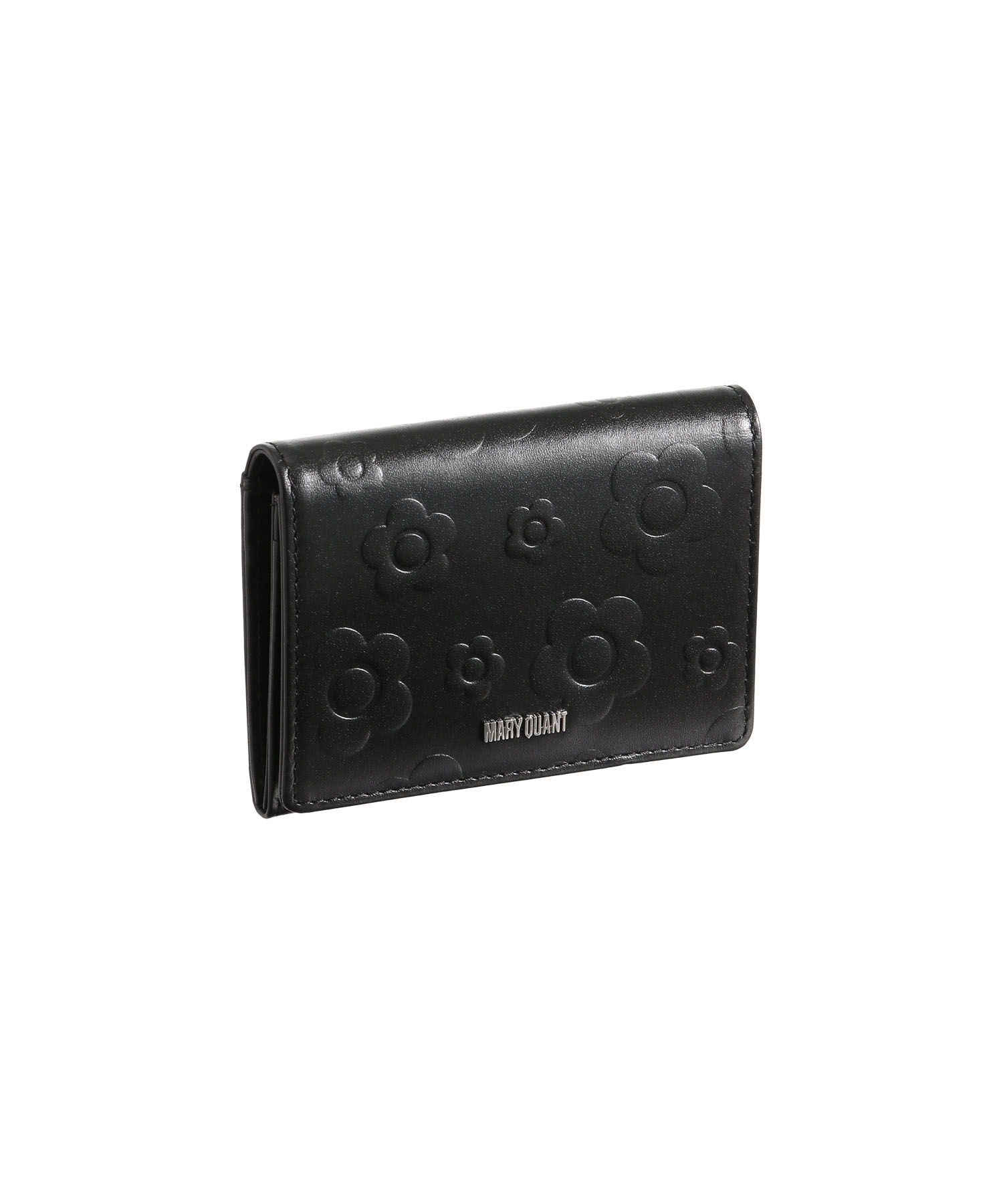 MARY QUANT「デイジーエンボスフロート カードケース」|名刺入れ・カードケース|ブラック