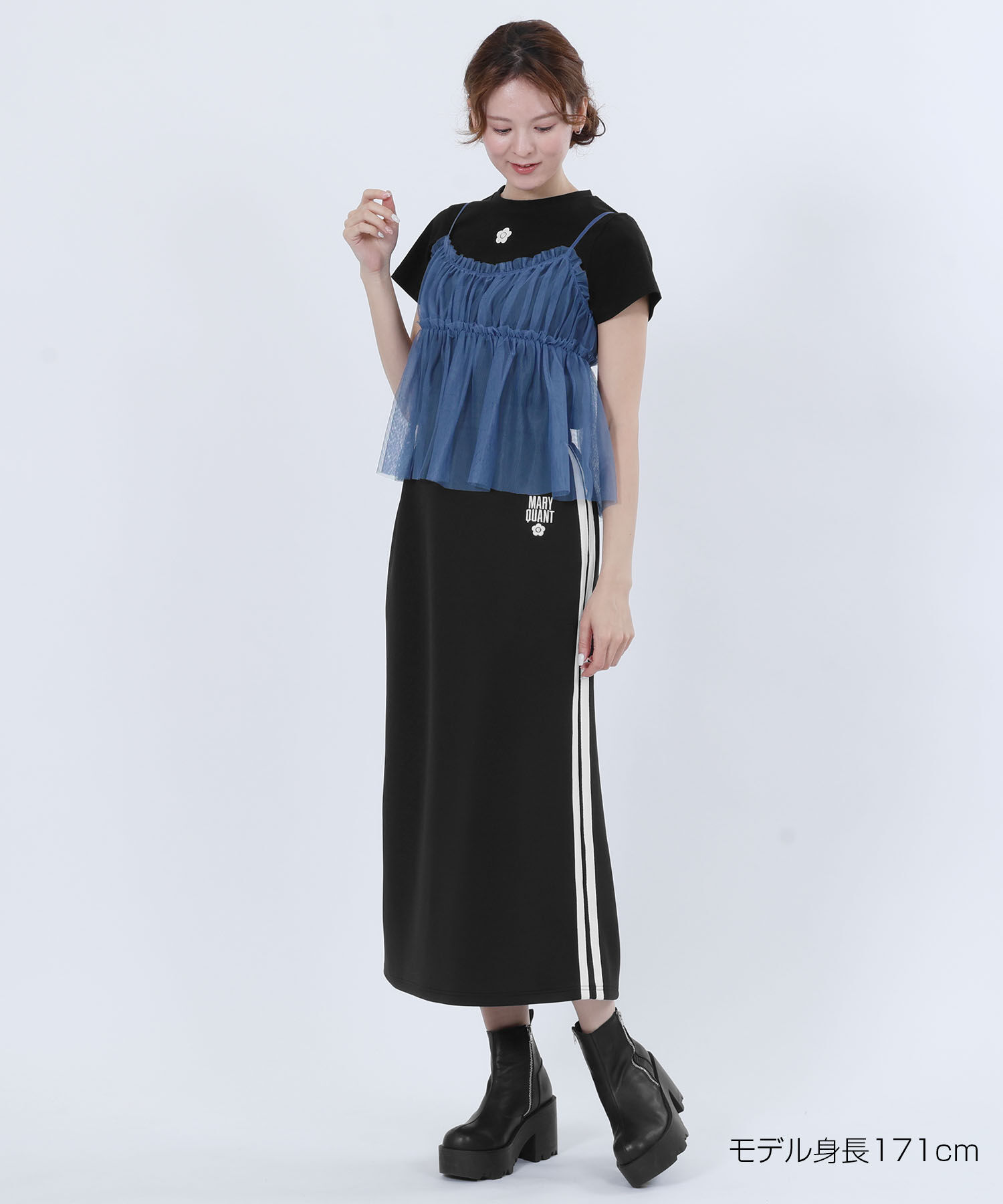 MARY QUANT「チュールキャミセット Tシャツ」|Tシャツ・カットソー|