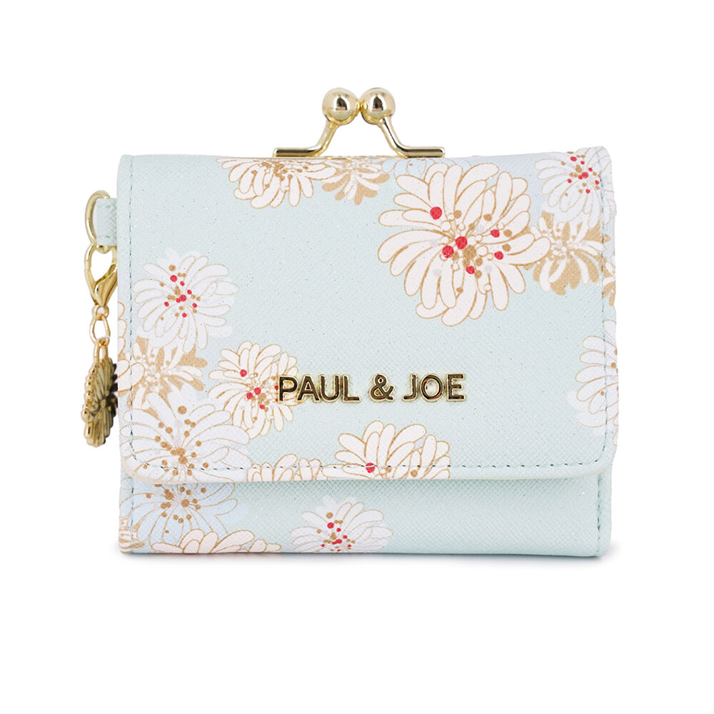 PAUL&JOE「口金ミニ財布／　クリザンテーム　ラメ　／ＰＡＵＬ　＆　ＪＯＥ」|財布|ミント