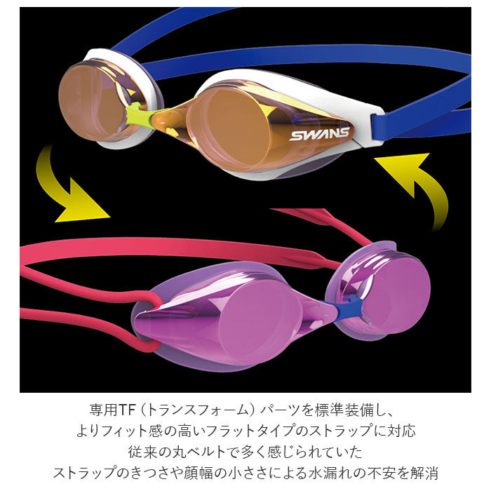 BACKYARD FAMILY「スワンズ SWANS ゴーグル SR-7N TFr 通販 レーシングモデル スイムゴーグル」|その他|