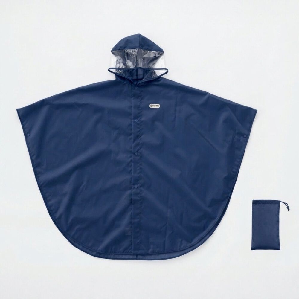 BACKYARD FAMILY「OUTDOOR PRODUCTS レインコート ポンチョ 通販 アウトドアプロダクツ キッズ」|レインコート|ブルー2
