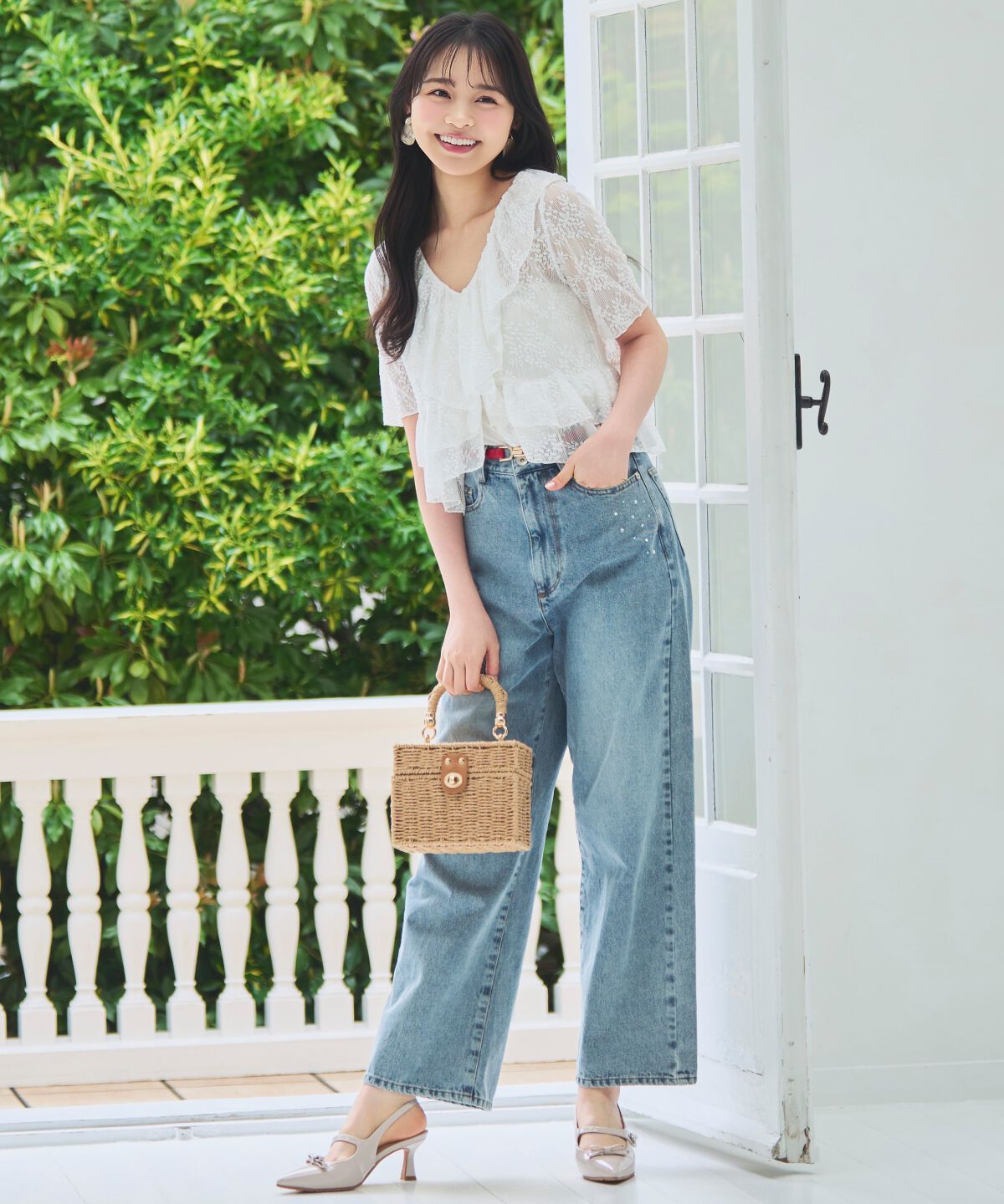 WILLSELECTION「レースラッフルフリルトップス」|Tシャツ・カットソー|