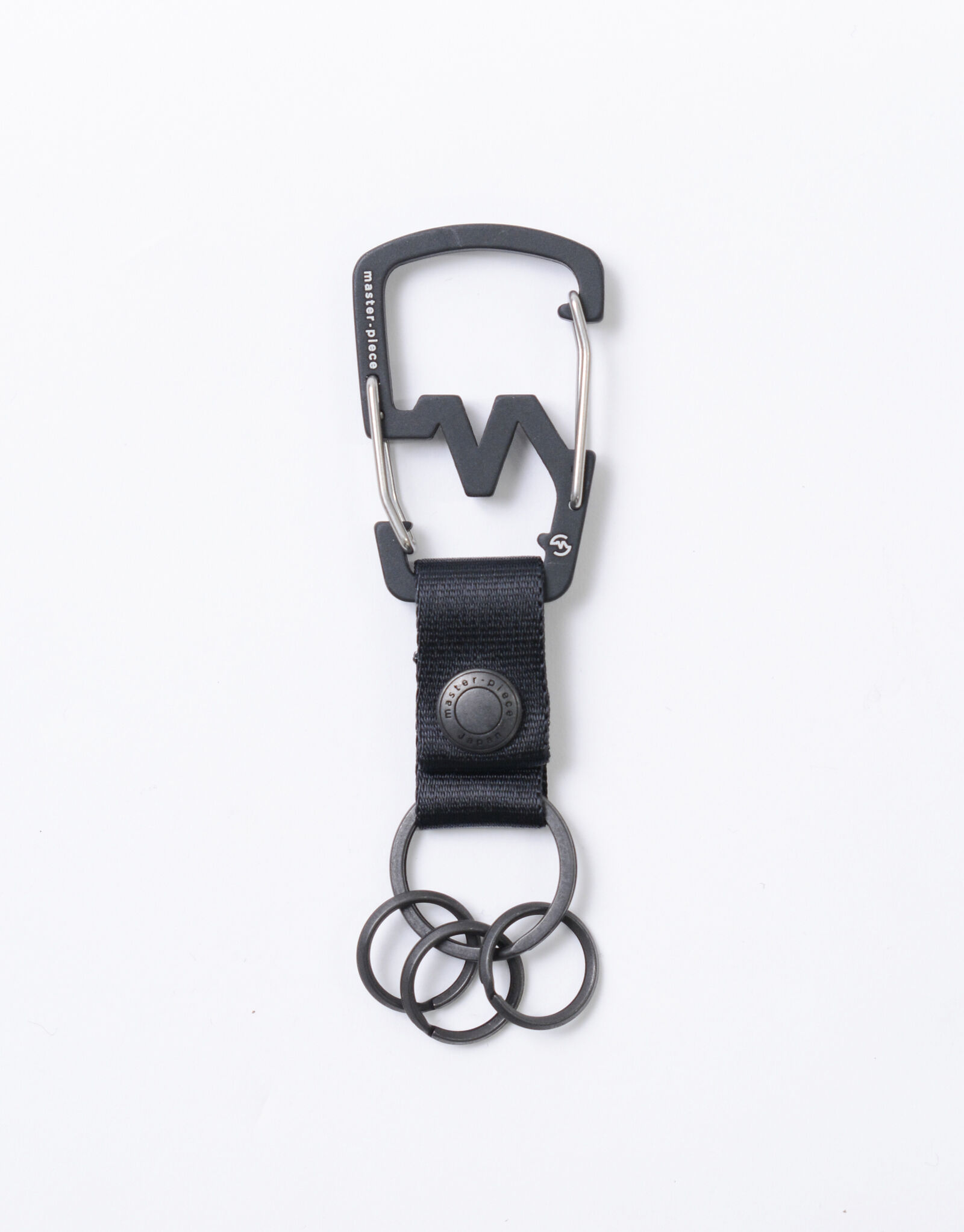 master-piece「M-CARABINER KEY RING キーホルダー」|チャーム・キーホルダー|クロ