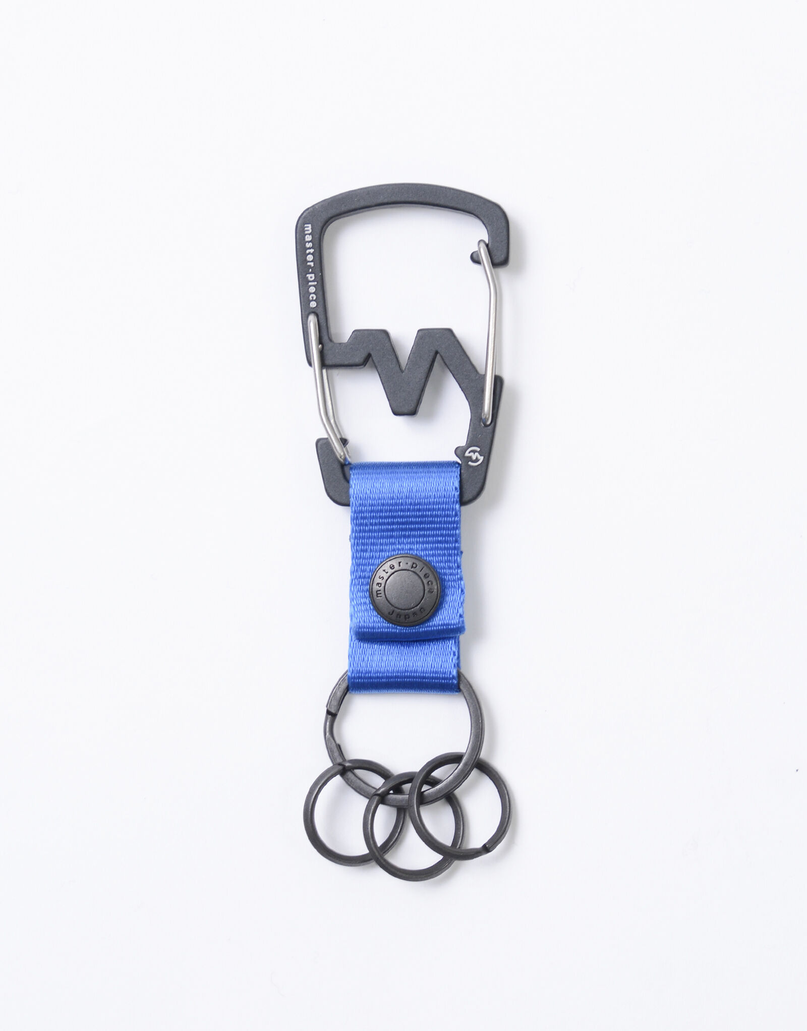 master-piece「M-CARABINER KEY RING キーホルダー」|チャーム・キーホルダー|ブルー