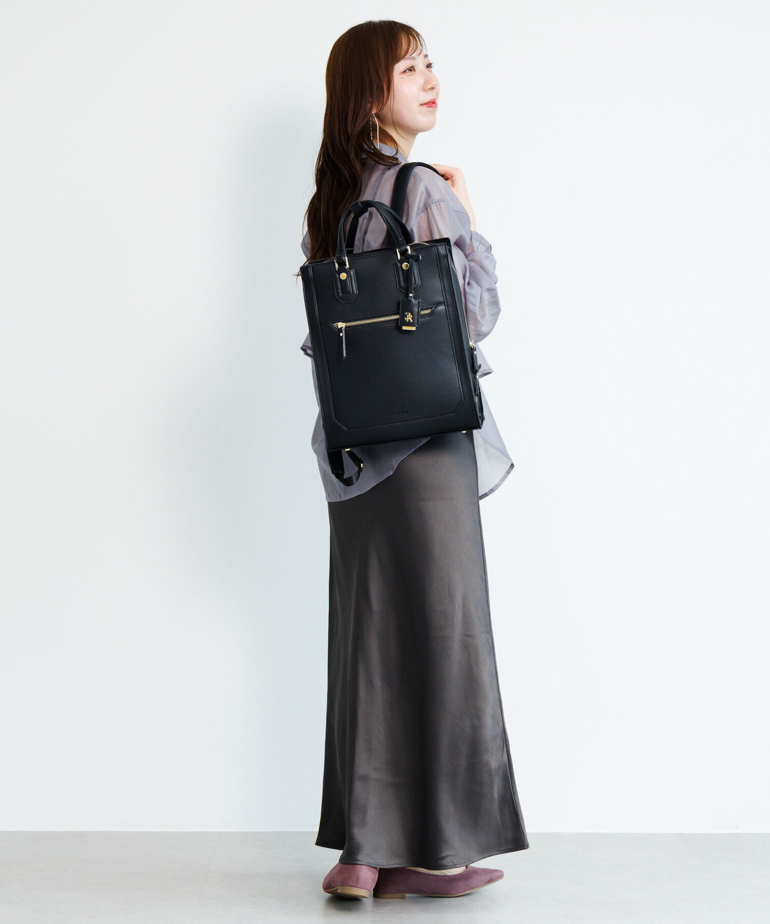 Jewelna Rose「リュックサック きれいめ スクエア Jewelna Rose アリゼ リュック A4サイズ 16301」|リュック|