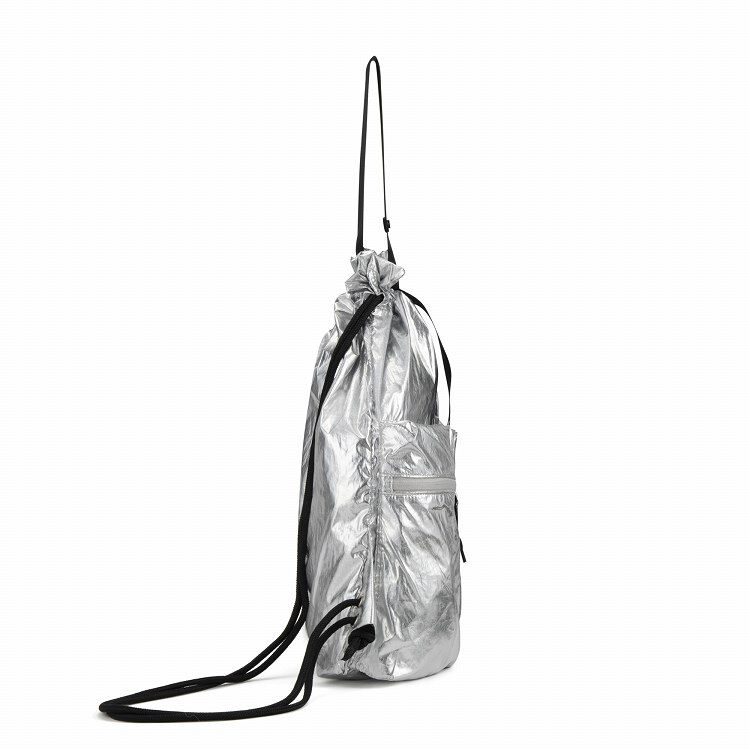 EDGELINK「EDGELINK／エッジリンク NAMPAK ナムパック スティーズ 60652 ナップサック 2ポケット 軽量 メタリック」|リュック|