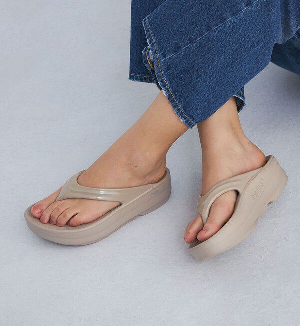 UNITED ARROWS green label relaxing「＜OOFOS＞OOmega サンダル / ウーメガ」|サンダル|BEIGE